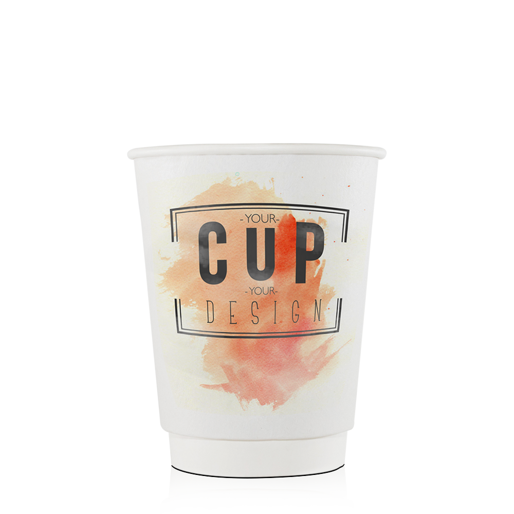 Double Wall Paper Cup 12oz - Printed in the USA by Cup Print